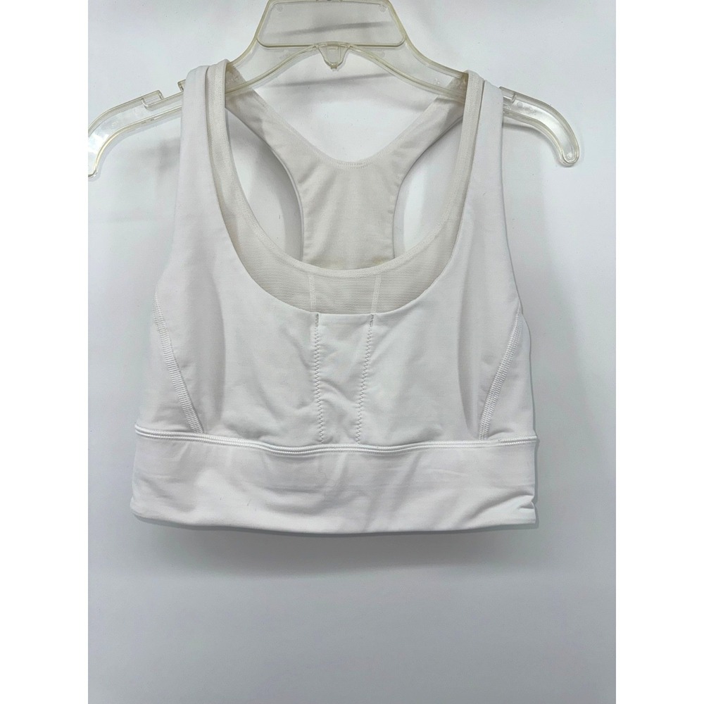 lululemon 6 White Racerback Built-In Bra Tank Yoga Athletic Activewear clean
